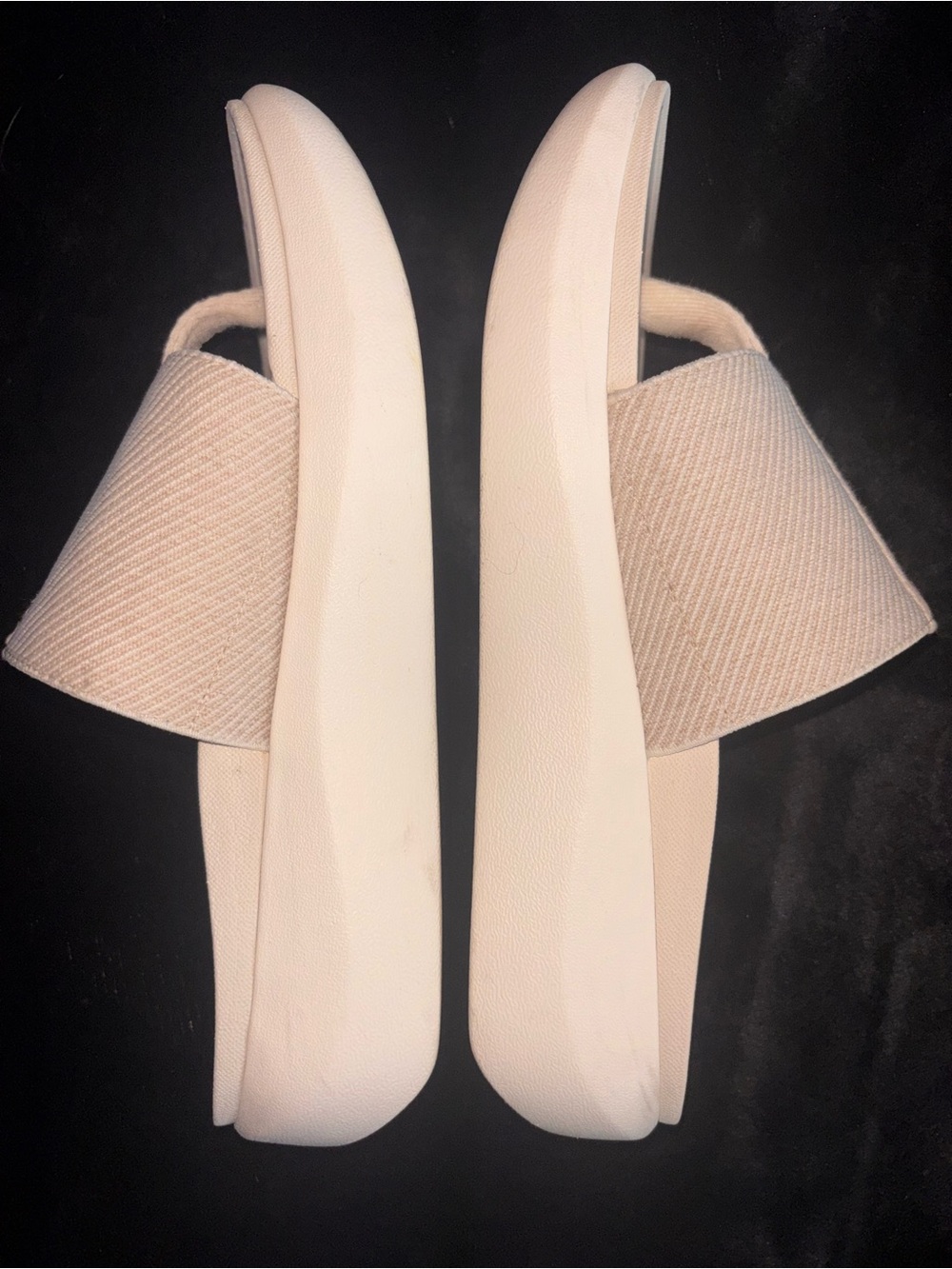 Vionic Aqua Recovery Thong Sandals Cream Comfort Slides Women’s 7 EU 37 - Picture 4 of 6